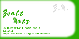 zsolt motz business card